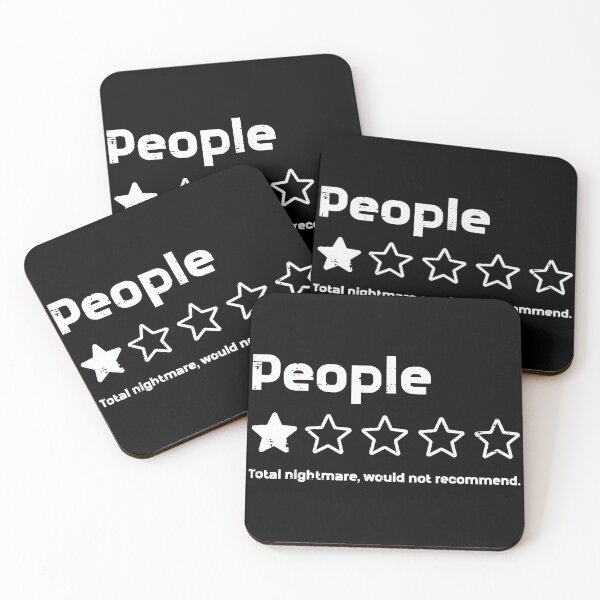Item preview, People Total Nightmare Would Not Recommend Introvert Misanthrope Funny Review designed and sold by Hugosploosh.