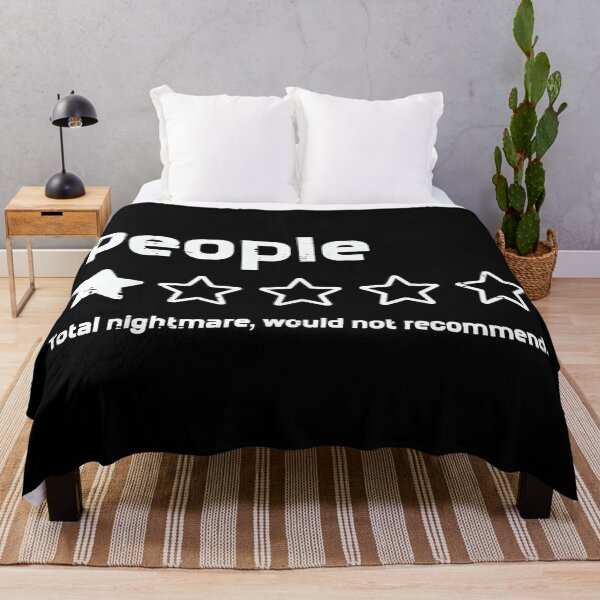 Item preview, People Total Nightmare Would Not Recommend Introvert Misanthrope Funny Review designed and sold by Hugosploosh.