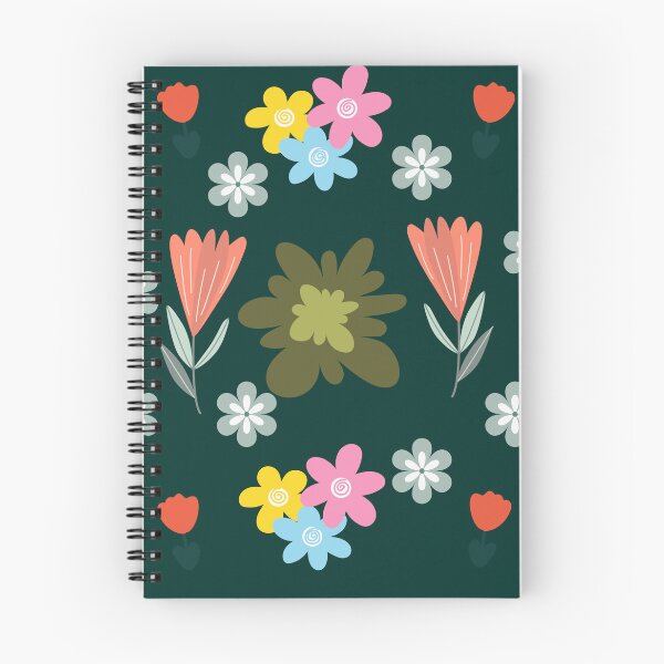 Item preview, Moody Dark Forest Green Wildflower Floral Pattern designed and sold by Jyoti-Quotes.