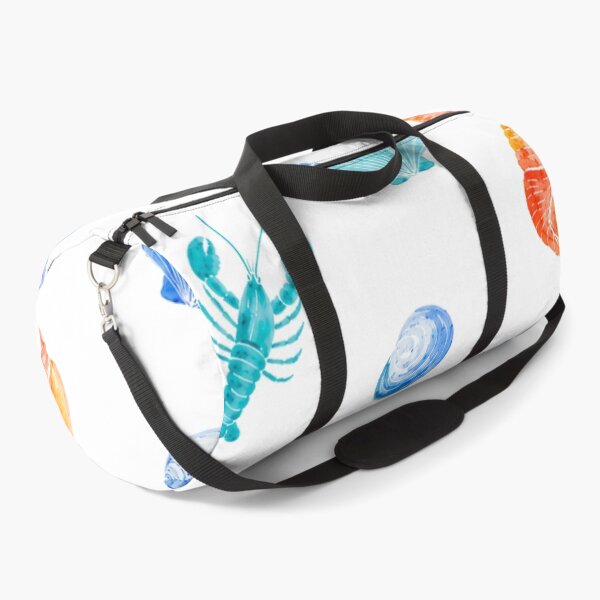 Item preview, Coastal Seashells & Lobsters Pattern | Blue Nautical Marine Life Illustration designed and sold by Ramona-Gliga.