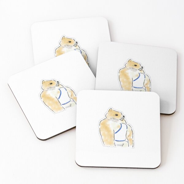 Item preview, Funny Muscle Shiba Inu Doge Meme Illustration designed and sold by raun.draw.