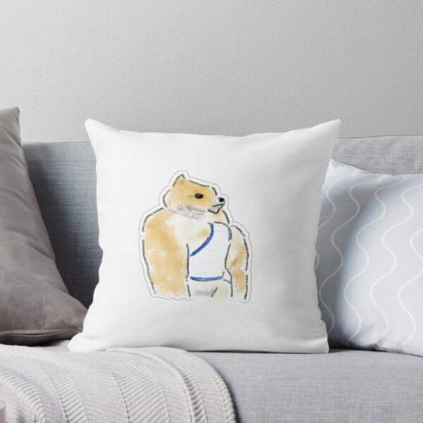 Item preview, Funny Muscle Shiba Inu Doge Meme Illustration designed and sold by raun.draw.