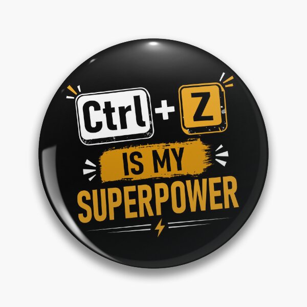 Item preview, Ctrl + Z Is My Superpower | Funny Graphic Designer Typography Design designed and sold by Grapyziip.
