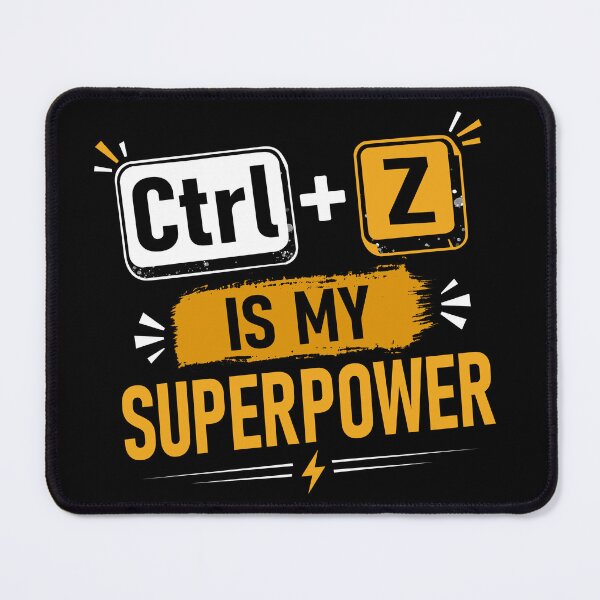 Item preview, Ctrl + Z Is My Superpower | Funny Graphic Designer Typography Design designed and sold by Grapyziip.