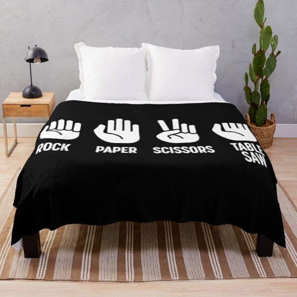 Item preview, Rock Paper Scissors Table Saw Woodworker Builder Craftsman Humor designed and sold by Hugosploosh.