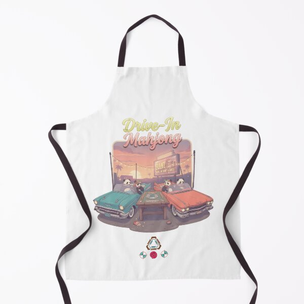 Item preview, Drive-In Mahjong - Retro Summer Pandas Playing Tile Game designed and sold by Whimsy Trail Co.