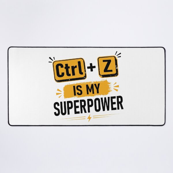 Item preview, Ctrl + Z Is My Superpower | Funny Graphic Designer Typography Design Sticker designed and sold by Grapyziip.