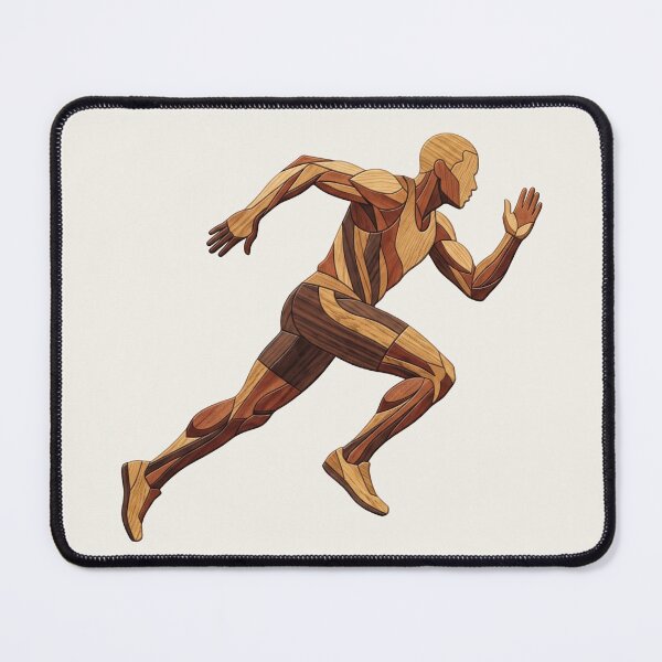 Item preview, Marathon Runner in Wooden Marquetry designed and sold by LaJacke.
