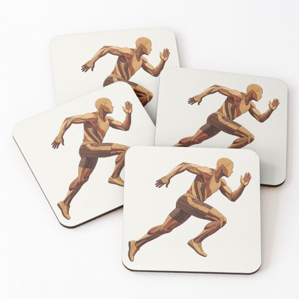 Item preview, Marathon Runner in Wooden Marquetry designed and sold by LaJacke.