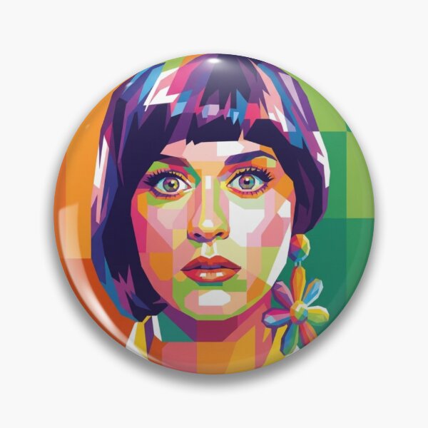 Item preview, Katy Perry Colorful Geometric Portrait designed and sold by Vicky021.