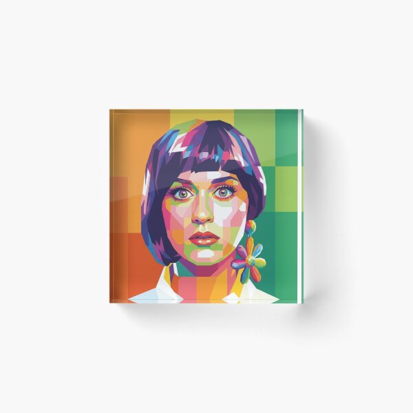 Item preview, Katy Perry Colorful Geometric Portrait designed and sold by Vicky021.