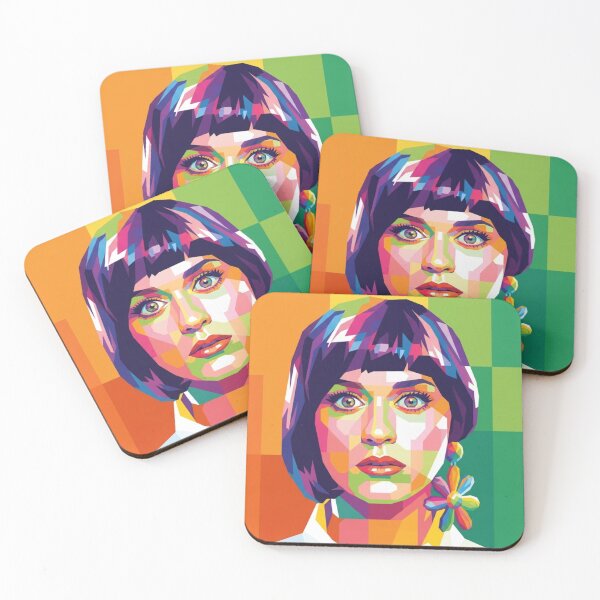 Item preview, Katy Perry Colorful Geometric Portrait designed and sold by Vicky021.