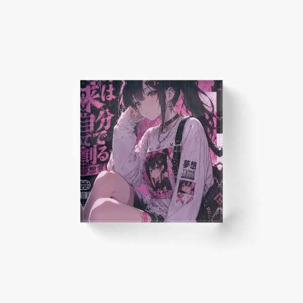 Item preview, Cute Pink Anime Girl Streetwear | Kawaii Manga Fashion designed and sold by AnimDream .