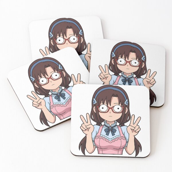 Item preview, Mari Illustrious Neon Genesis Evangelion Glasses Peace Pose designed and sold by earlobejerk.