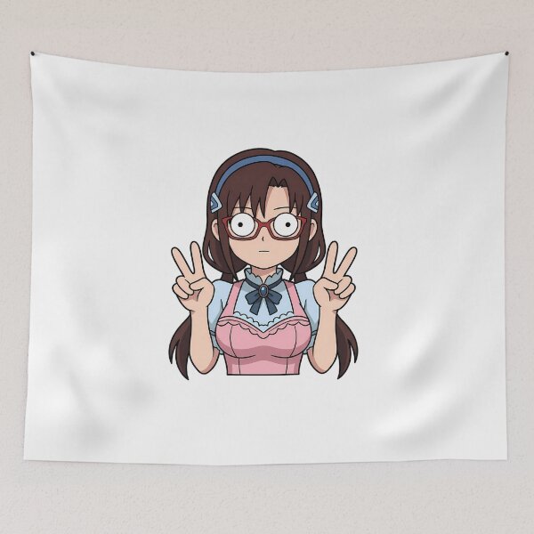 Item preview, Mari Illustrious Neon Genesis Evangelion Glasses Peace Pose designed and sold by earlobejerk.