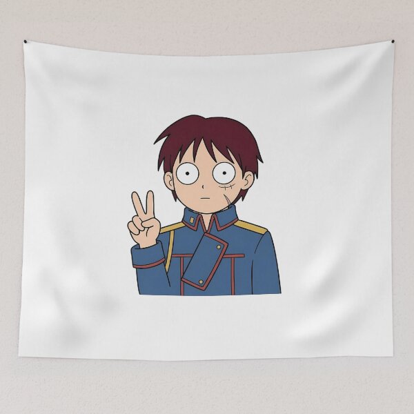 Item preview, Roy Mustang Fullmetal Alchemist Uniform Peace Sign designed and sold by earlobejerk.