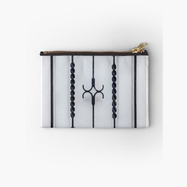 Item preview, Decorative Wrought Iron Window Grille With Twisted Bars And Geometric Design On White Wall designed and sold by Nmallia.