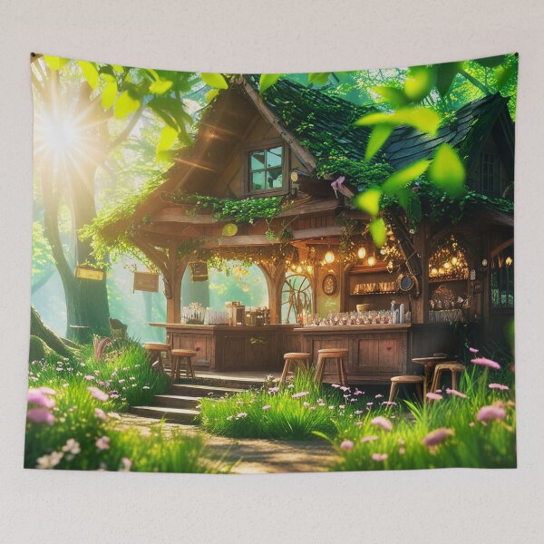 Item preview, Secret Cafe in the Sunlit Woods designed and sold by waiko67-shop.
