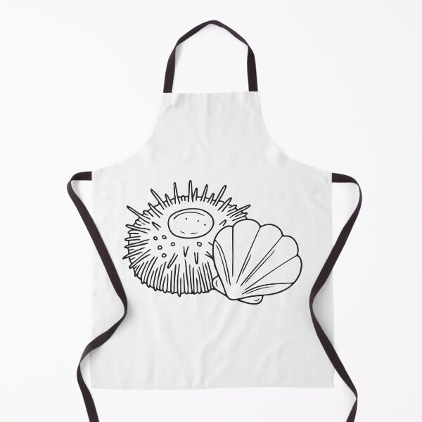 Item preview, A seashell resting close to a spherical sea urchin designed and sold by rasagamastore.