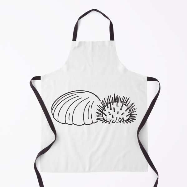 Item preview, A shell near a rounded sea urchin lying on the seabed designed and sold by rasagamastore.