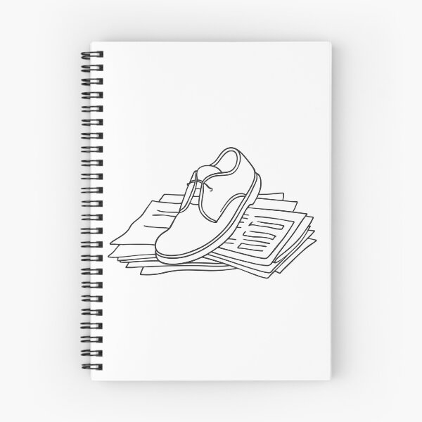 Item preview, A half worn shoe next to scattered sheets of newspaper designed and sold by rasagamastore.