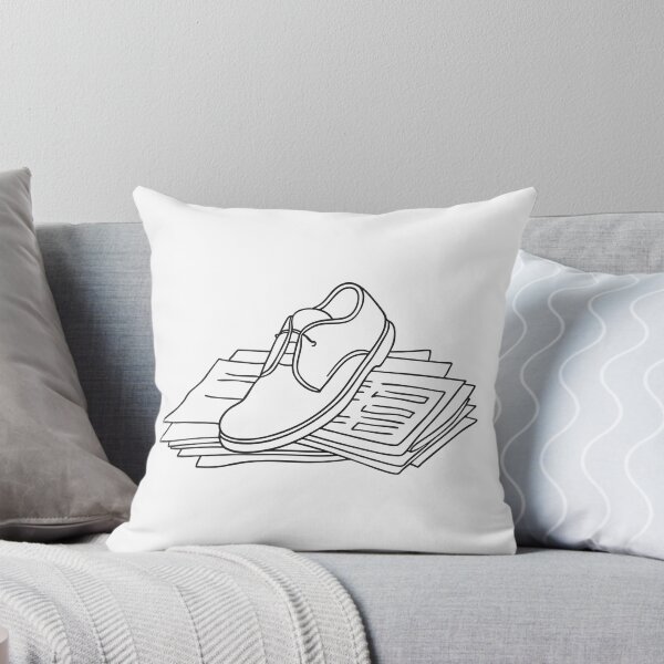 Item preview, A half worn shoe next to scattered sheets of newspaper designed and sold by rasagamastore.