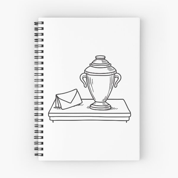 Item preview, A plain urn sitting near a folded note on a side table designed and sold by rasagamastore.