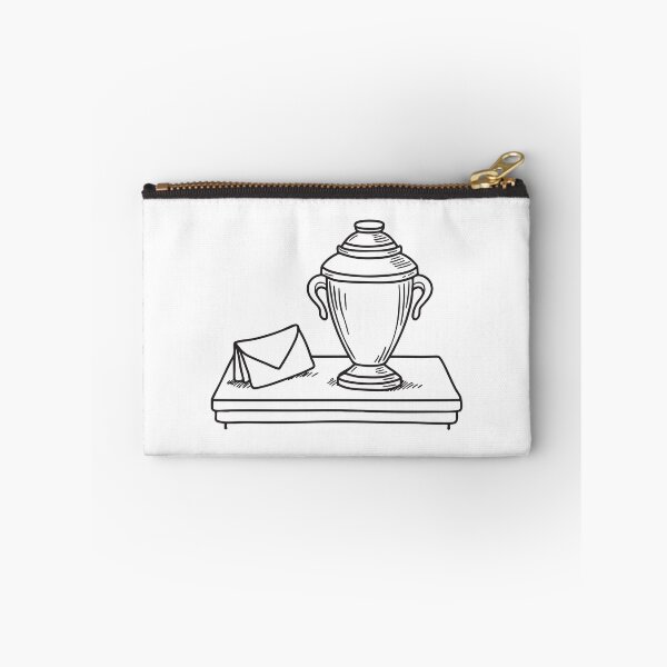 Item preview, A plain urn sitting near a folded note on a side table designed and sold by rasagamastore.