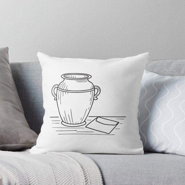 Item preview, A modest urn positioned beside a folded paper note designed and sold by rasagamastore.