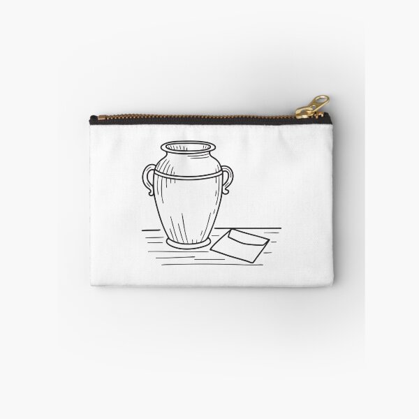 Item preview, A modest urn positioned beside a folded paper note designed and sold by rasagamastore.