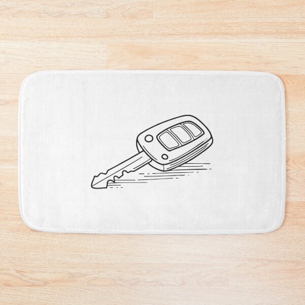 Item preview, A small car key lying dropped on the ground designed and sold by rasagamastore.