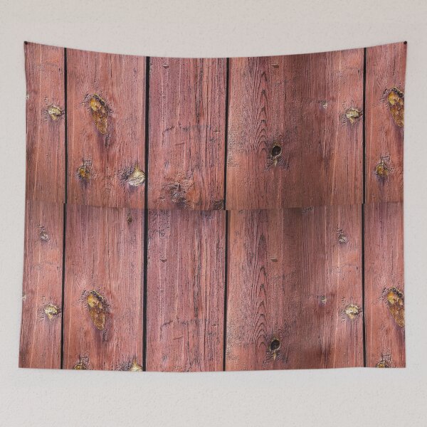 Item preview, Rustic Red Mahogany Timber Wood Planks with Resin Knots designed and sold by NorthWild.