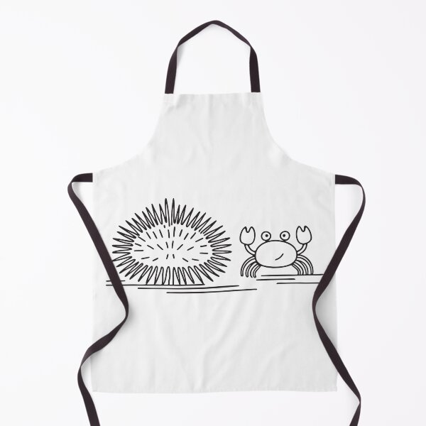 Item preview, A crab scuttling near a spiny urchin below the sea designed and sold by rasagamastore.