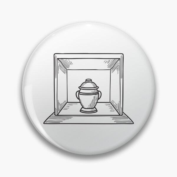 Item preview, A small urn displayed inside a wooden case designed and sold by rasagamastore.