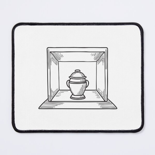 Item preview, A small urn displayed inside a wooden case designed and sold by rasagamastore.