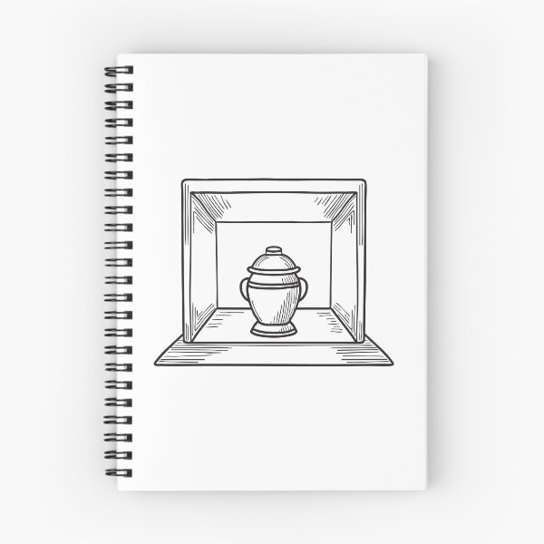 Item preview, A small urn displayed inside a wooden case designed and sold by rasagamastore.