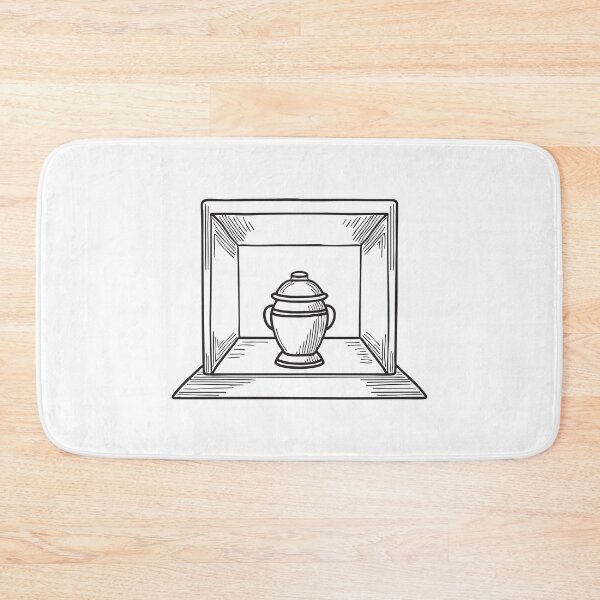 Item preview, A small urn displayed inside a wooden case designed and sold by rasagamastore.