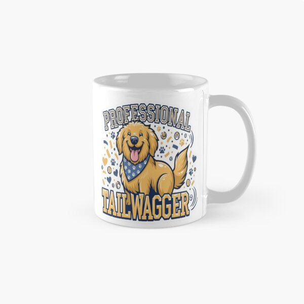 Item preview, Professional Tail Wagger Funny Golden Retriever Dog Lover Gift designed and sold by ClaussShop.