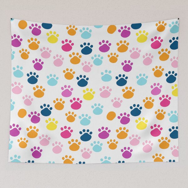 Item preview, Colorful Paw Print Patterns designed and sold by calypso-designs.