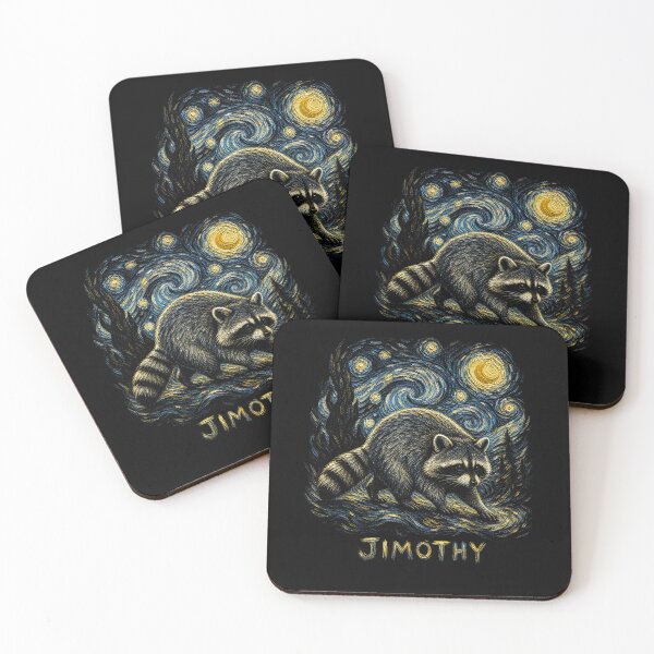 Item preview, Jimothy Raccoon Van Gogh Starry Night designed and sold by MatherFisher.