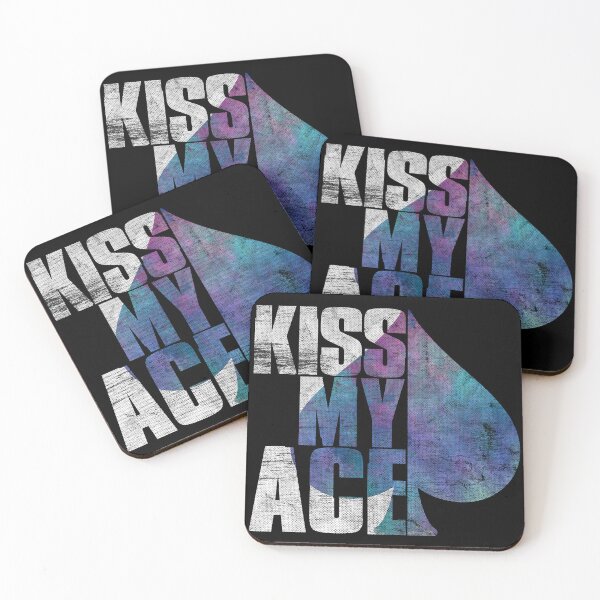 Item preview, Kiss My Ace Funny Card Player Pun designed and sold by spellmadebylee.