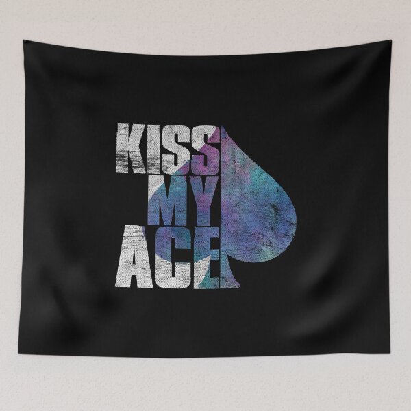 Item preview, Kiss My Ace Funny Card Player Pun designed and sold by spellmadebylee.