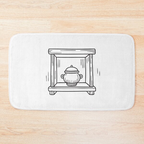 Item preview, A petite urn resting in a wooden display shelf designed and sold by rasagamastore.