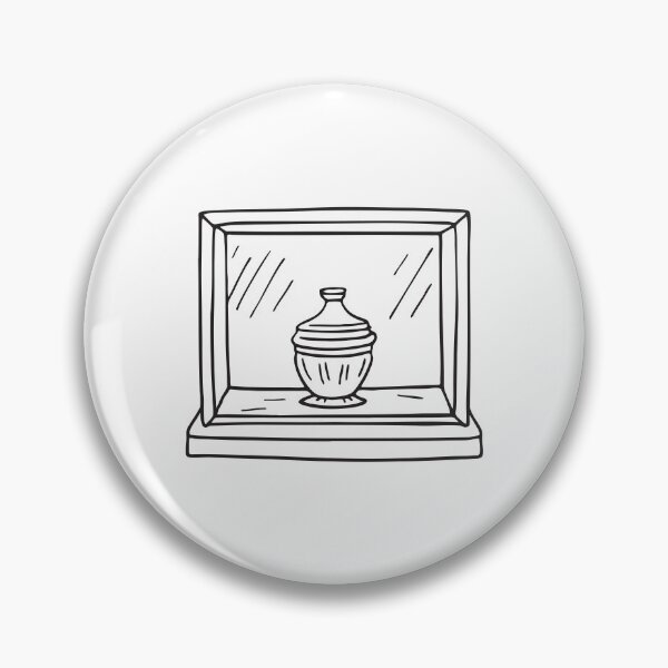 Item preview, A tiny urn positioned within a wooden cabinet designed and sold by rasagamastore.