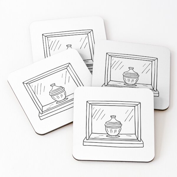 Item preview, A tiny urn positioned within a wooden cabinet designed and sold by rasagamastore.