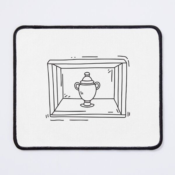 Item preview, A miniature urn shown in a wooden showcase designed and sold by rasagamastore.
