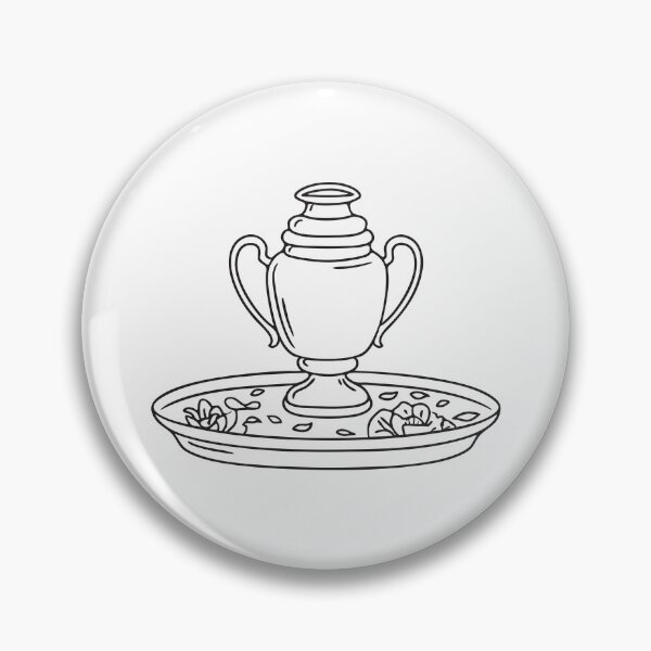 Item preview, A petite urn surrounded with petals placed in a dish designed and sold by rasagamastore.