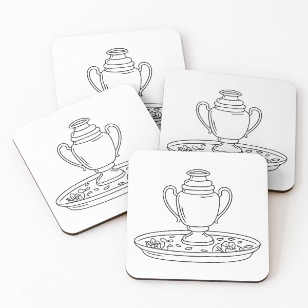Item preview, A petite urn surrounded with petals placed in a dish designed and sold by rasagamastore.