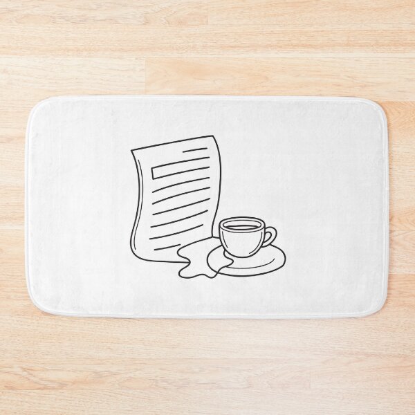 Item preview, A coffee cup spilled next to a printed unread email designed and sold by rasagamastore.