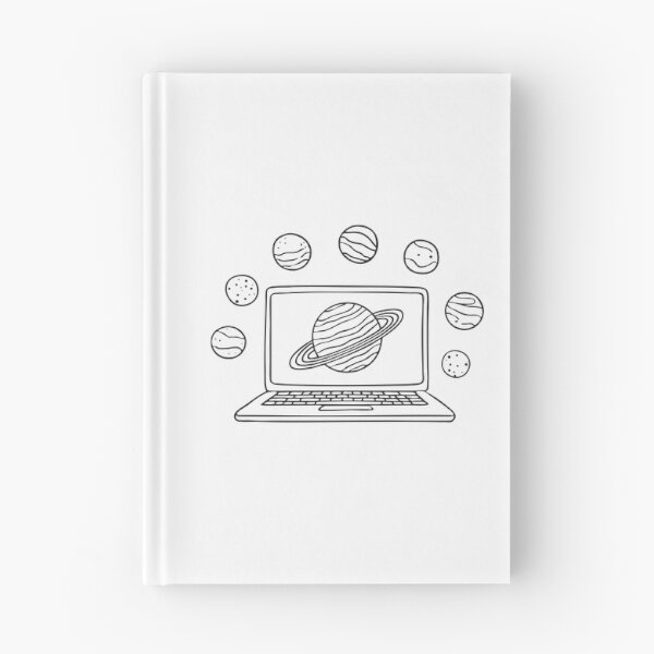 Item preview, A Uranus sticker attached on a laptop near other planets designed and sold by rasagamastore.